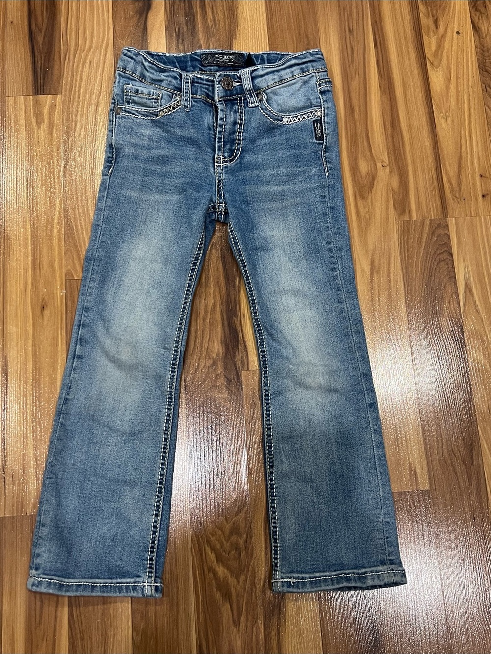 Silver Jeans girls Light Blue Bootcut Jeans with pocket stitching